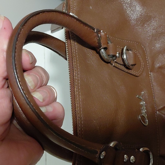 Coach Ashley brown leather satchel purse no. L1049-F15445 - Picture 12 of 13